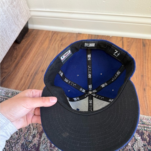 Cubs royal Blue Baseball Cap with Red Logo - Picture 3 of 3